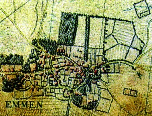 Hottingerkaart (1773-1794) Willingegoed Emmen