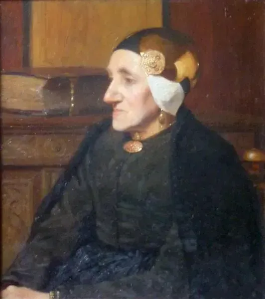 Louis Albert Roessingh, Portret van Geertje Kuiper-Eleveld (1850-1918), olieverf, 1905.